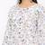 Women's  white Cotton Floral Printed A-line Kurta