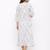 Women's  white Cotton Floral Printed A-line Kurta