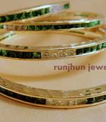 Emrald Green Panna Bangles Pair
