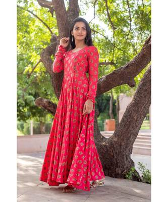 Pink Rayon Fit and Flare Dress 3