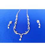 Beautiful american diamond stones necklace set