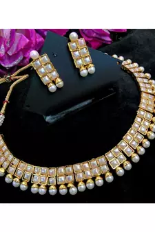 Royal antique finish kundan necklace sets