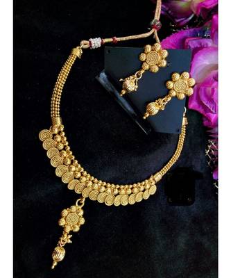 Georgeous gold plated  necklace set 1
