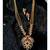 Pink agate Zirconia stones necklace set