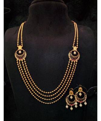 Georgeous gold plated necklace set 1