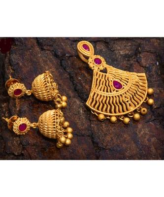 Matt finishing  red pendent set 1