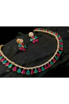 Multicolour agate Necklace set