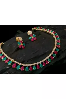 Multicolour agate Necklace set