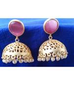 Gorgeous gold plated antique jumkas