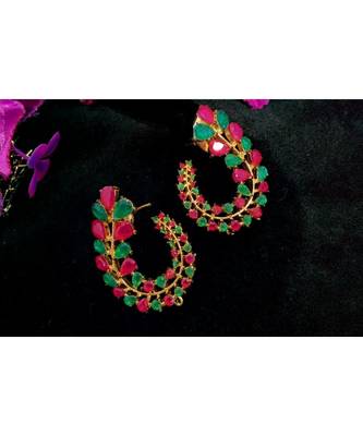 Beautiful designer multicolour stones studs 1