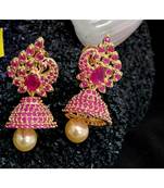Ruby jhumkas