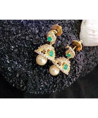 CZ and Embrold jhumkas 1
