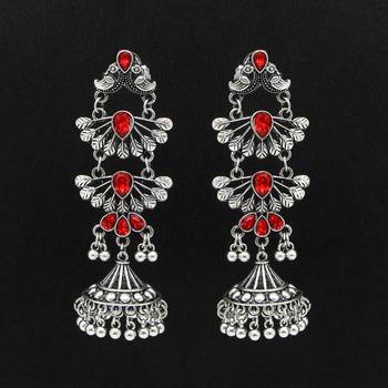 Red jhumkas 1