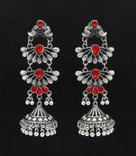 Red jhumkas