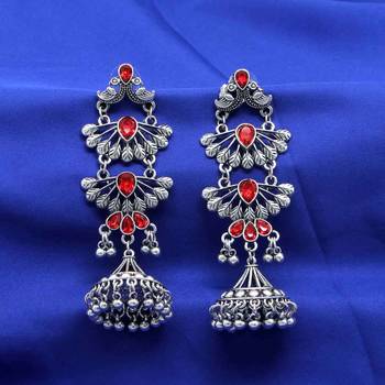 Red jhumkas 2