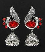 Red jhumkas