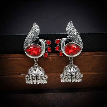 Red jhumkas 2