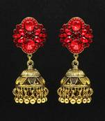 Red jhumkas
