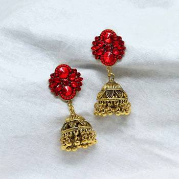 Red jhumkas 2