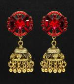 Red jhumkas