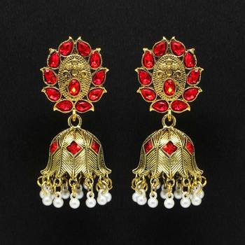 Red jhumkas 1