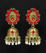 Red jhumkas