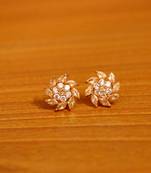 Yellow citrine studs