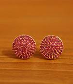 Red ruby  studs