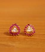 Red ruby  studs