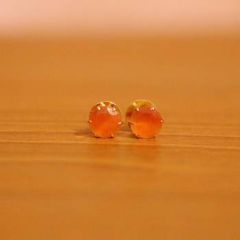 Orange studs 1