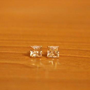 Yellow citrine studs 1