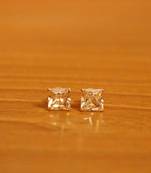 Yellow citrine studs