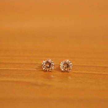 Yellow citrine studs 1