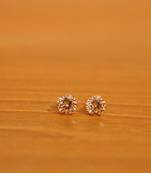 Yellow citrine studs