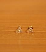 Yellow citrine studs