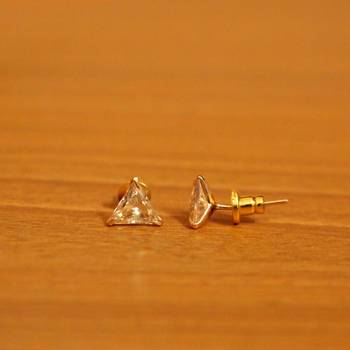Yellow citrine studs 2