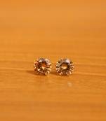 Yellow citrine studs