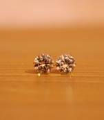 Yellow citrine studs