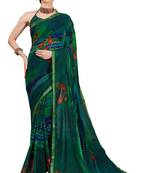 Party wear attractive Look printed Lace Border  work saree