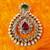 Glowing Pearl Pokli Pendant Set with Beautiful Pendant & Earrings Which Can Also Be Worn Alone v162