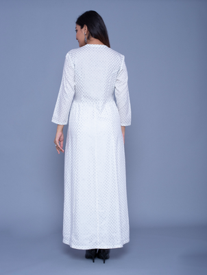White embroidered rayon kurtas-and-kurtis 3