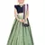 Kids Blue Blouse And Pista Lehenga Choli For Girls 