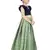 Kids Blue Blouse And Pista Lehenga Choli For Girls 