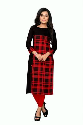 multicolor plain Rayon kurtis 1
