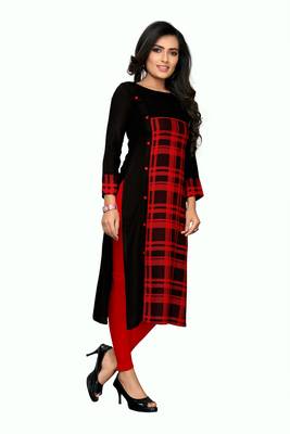 multicolor plain Rayon kurtis 4