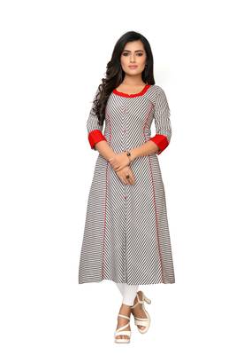 Grey plain cotton kurtis 1