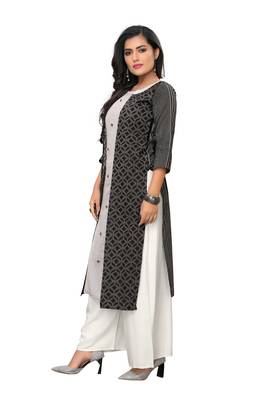multicolor plain cotton kurtis 3