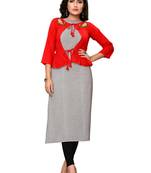 multicolor plain cotton kurtis
