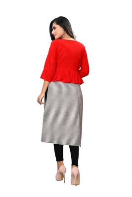 multicolor plain cotton kurtis 2