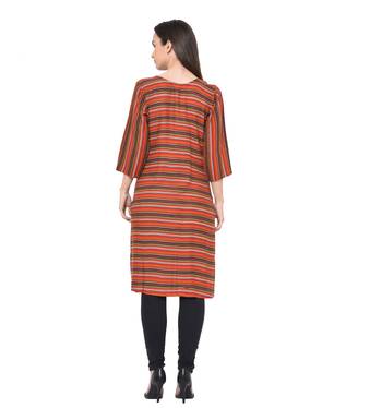 multicolor plain Rayon kurtis 2